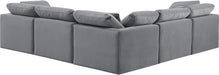 Indulge - Velvet 5 Piece Modular Corner Sectional - Simple Home Plus