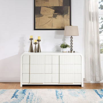 white fluted dresser Fluted - Dresser