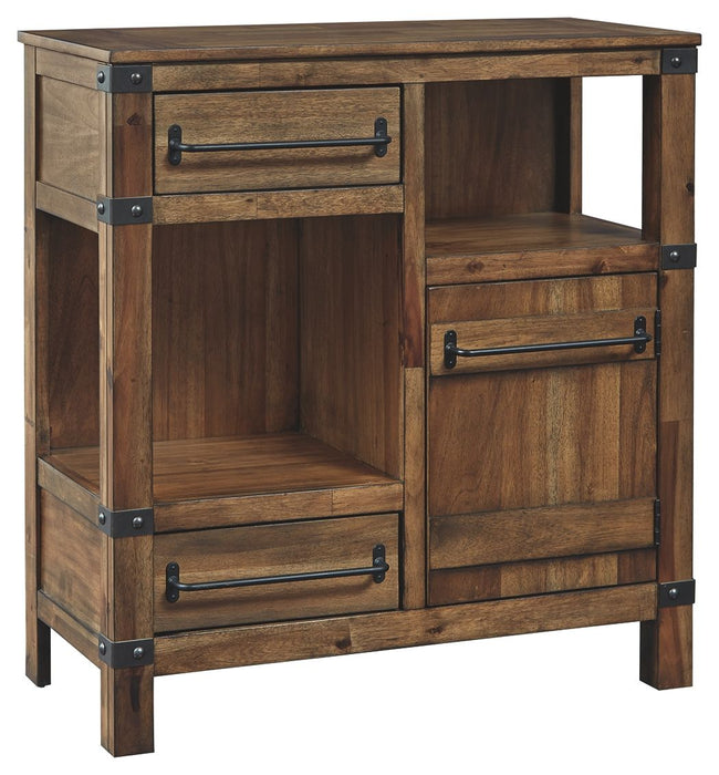 Roybeck - Light Brown / Bronze - Accent Cabinet - Simple Home Plus