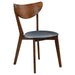 Jedda - Wood Dining Side Chair (Set of 2) - Dark Walnut And Black - Simple Home Plus