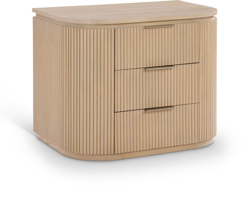 Astrid - Solid Wood And Oak Veneer Nightstand - Simple Home Plus