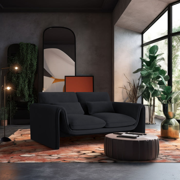 Sloan - Velvet Loveseat - Simple Home Plus