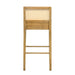 Tobias - Coastal Modern Wood Bar Height Kitchen Bar Stool - Simple Home Plus