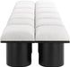 Pavilion - 12 Piece Modular Bench With Black Base - Simple Home Plus