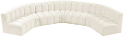 Arc - Velvet 7 Piece U-Shaped Modular Sofa - Simple Home Plus