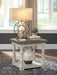 Havalance - Rectangular End Table - Gray / White AS-IS - Simple Home Plus