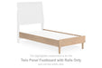 Cielden - Twin Panel Footboard With Rails - Tan - Simple Home Plus
