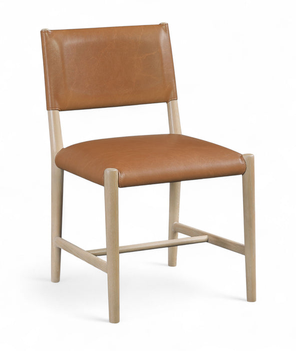 Andie - Vegan Leather Upholstered Dining Chair (Set of 2) - Natural Base - Simple Home Plus