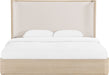 Tiberio - Textured Fabric Bed - Simple Home Plus