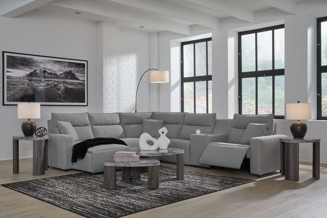 ModMax II - Salt And Pepper - Reclining Sectional - Simple Home Plus