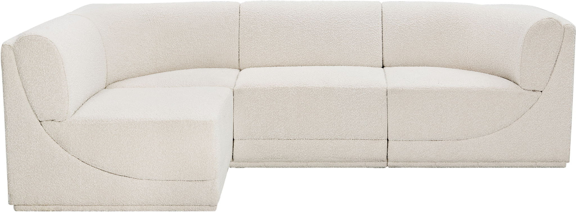 Ollie - 4 Piece Modular Sectional - Simple Home Plus