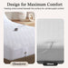 Cotton Blend - King Heated Mattress Pad - White - Simple Home Plus
