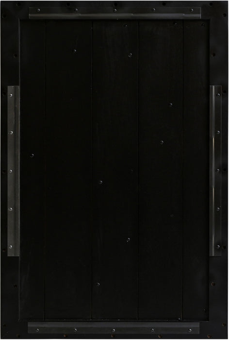Element - 50" Mango Wood 4 Piece Wall Art - Natural / Black