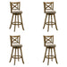 Kodi - Modern Farmhouse Swivel Wood Bar Height Kitchen Bar Stool - Simple Home Plus