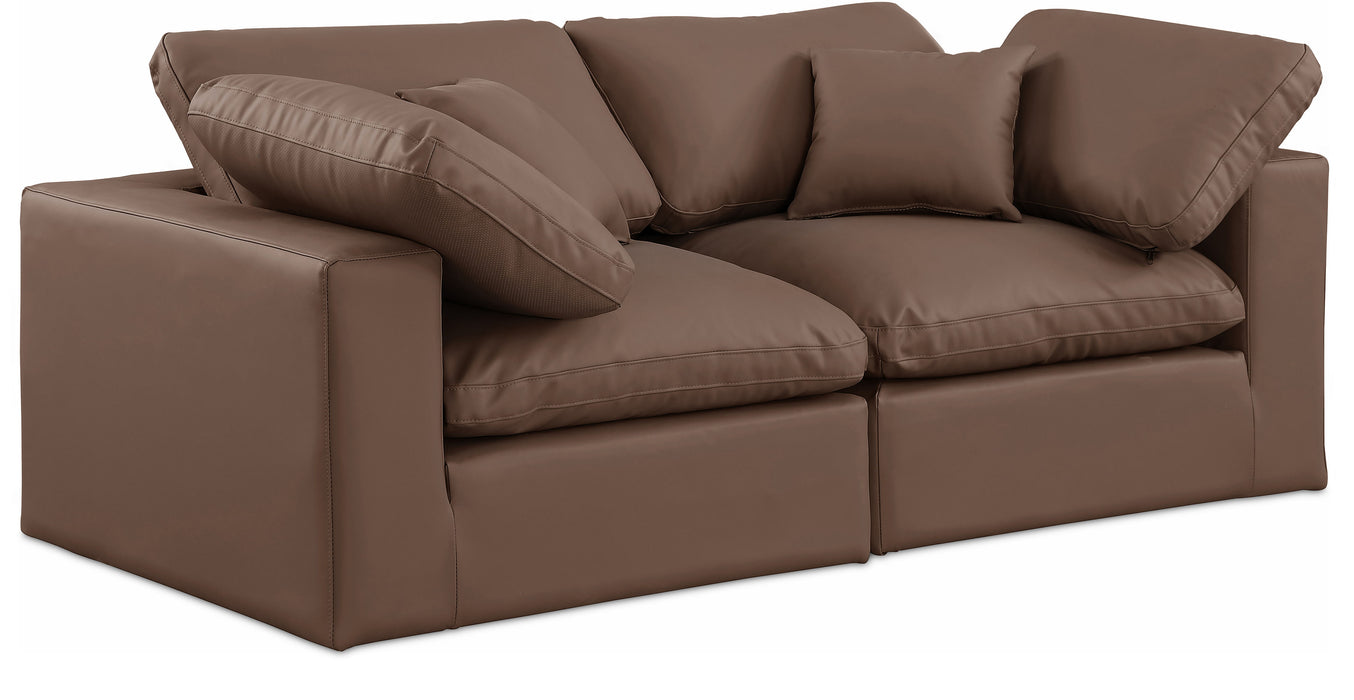 Comfy - Faux Leather Modular Sofa 2 Seats - Simple Home Plus