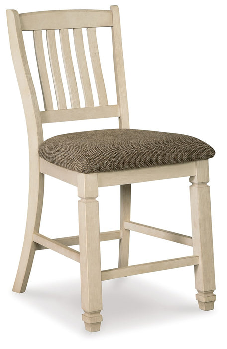 Bolanburg - Upholstered Barstool (Set of 2) - Beige - Simple Home Plus
