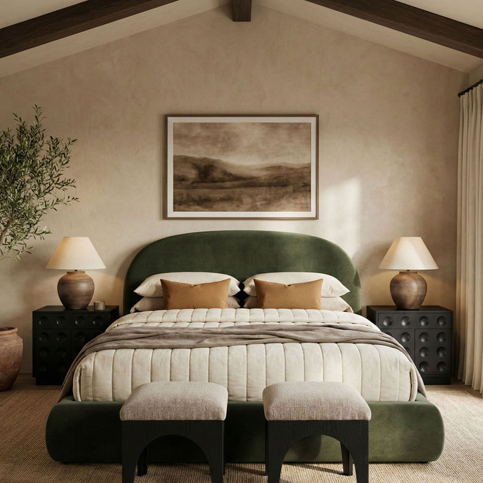 Celine - Upholstered Bed - Simple Home Plus