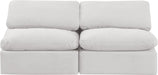 Indulge - Velvet 2 Seat Modular Armless Sofa - Simple Home Plus