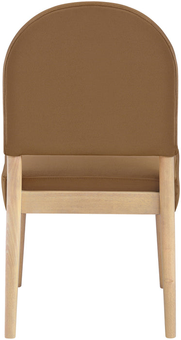 Varinelle - Velvet Upholstered Dining Chair (Set of 2) - Saddle - Simple Home Plus