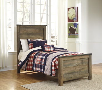 Trinell - Twin Panel Rails - Brown - Simple Home Plus