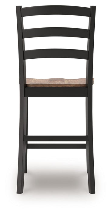 Wildenauer - Barstool (Set of 2) - Brown / Black - Simple Home Plus