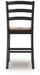 Wildenauer - Barstool (Set of 2) - Brown / Black - Simple Home Plus