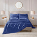Satin - Queen Wrinkle - Free Luxurious (Set of 6) - Navy - Simple Home Plus