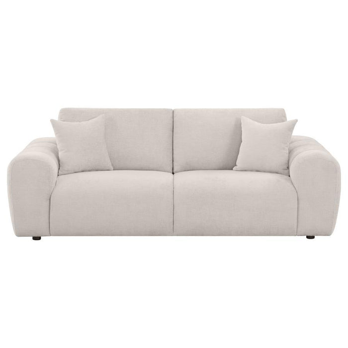 Burnett - Chenille Upholstered Wide Arm Sofa - Simple Home Plus