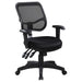 Rollo - Upholstered Adjustable Ergonomic Office Chair - Black - Simple Home Plus