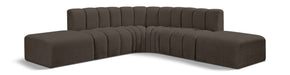 Arc - Boucle Fabric 6 Piece Corner Modular Sofa - Simple Home Plus