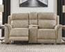 Next-Gen Durapella - Reclining Power Loveseat With Console - Simple Home Plus