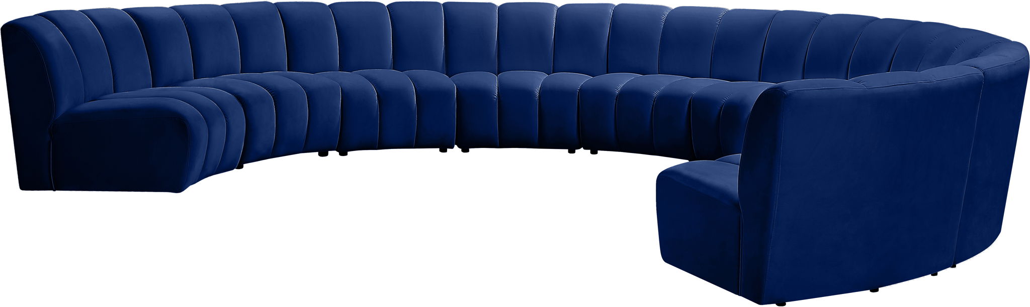 Infinity - 9 Piece Velvet Modular Sectional - Simple Home Plus