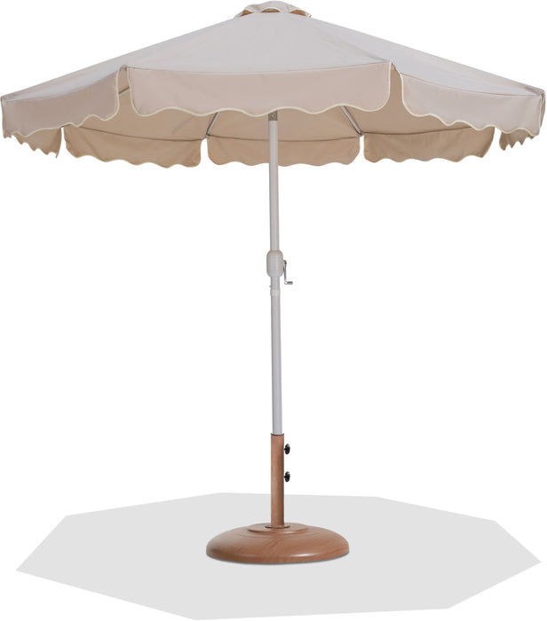 Amalfi - Patio Umbrella - Light Brown Base / White Pole - Simple Home Plus