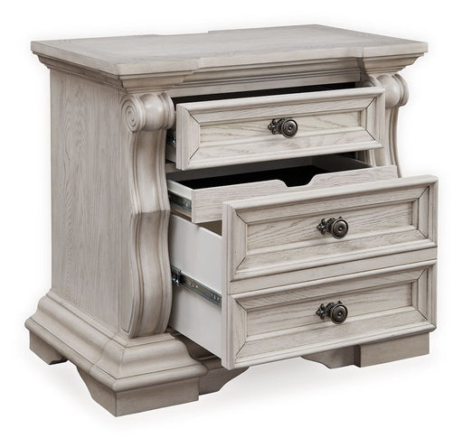 Bruchandi - Antique White - Three Drawer Night Stand - Simple Home Plus