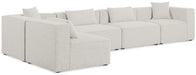 Cube - Linen 5 Piece Modular Sectional - Simple Home Plus