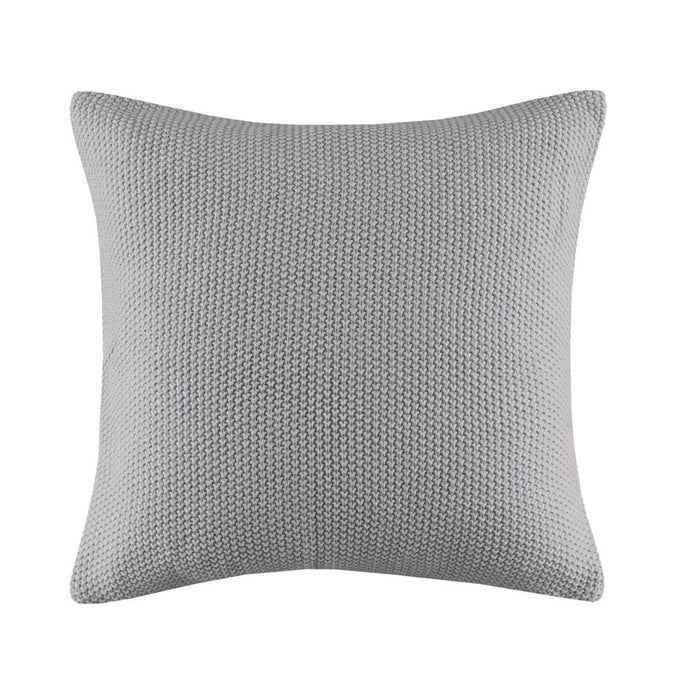 Bree Knit - Square Pillow Cover - Gray - Simple Home Plus