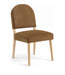 Varinelle - Velvet Upholstered Dining Chair (Set of 2) - Saddle - Simple Home Plus