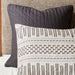 Rhea - King Comforter Mini Set - Ivory / Charcoal - Simple Home Plus