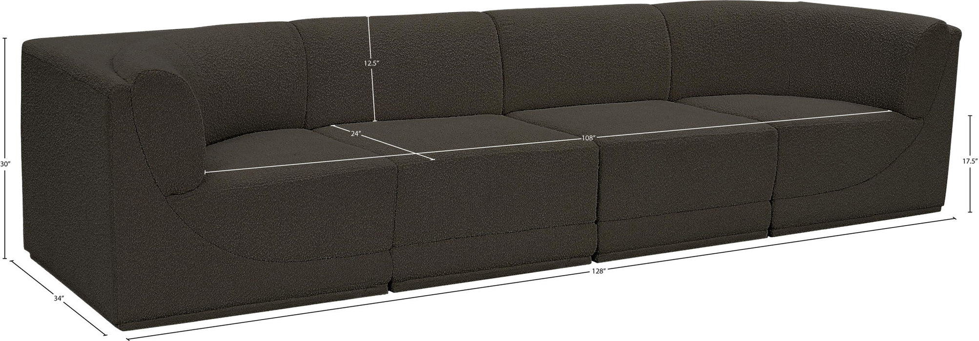 Ollie - 4 Seat Modular Sofa - Simple Home Plus