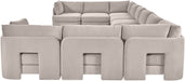 Hammond - Velvet Performance Fabric Upholstered 10 Piece Sectional - Simple Home Plus