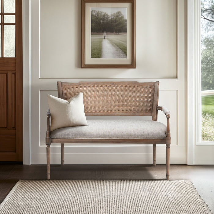 Willshire - Settee - Beige / Reclaimed Natural - Simple Home Plus