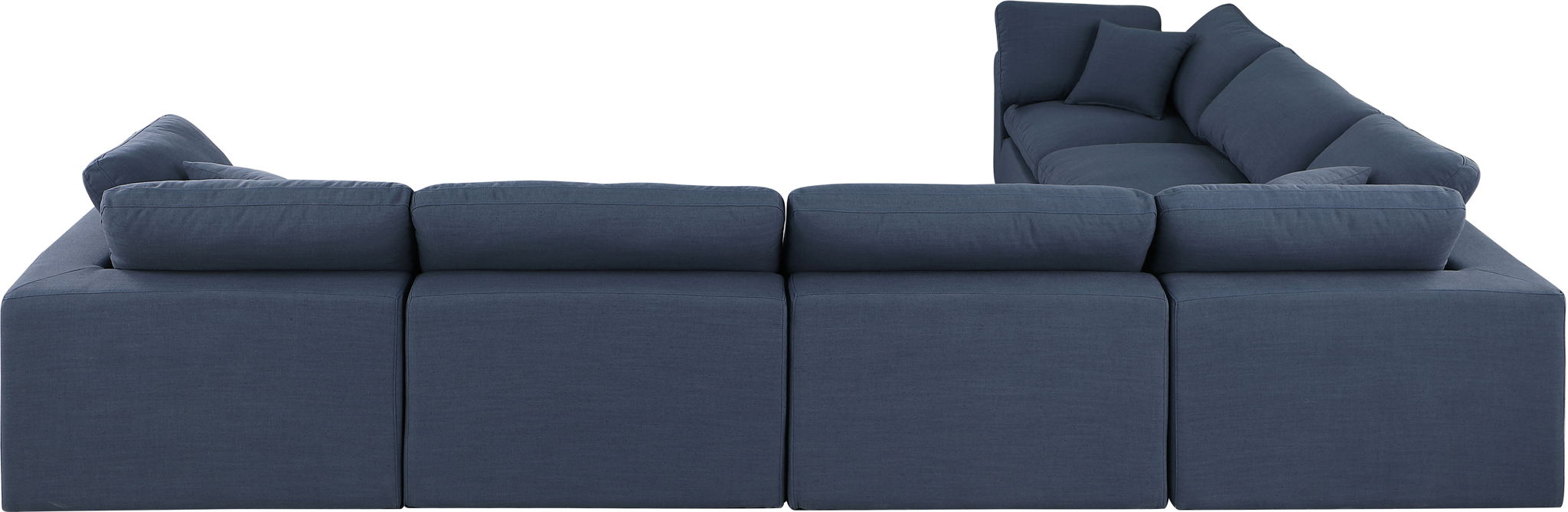 Comfy - 6 Piece Linen Modular Corner Sectional - Simple Home Plus
