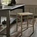 Santos - Backless Counter Stool With Stained Brown Base - Simple Home Plus