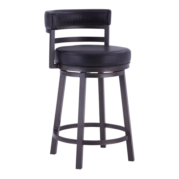 Madrid - Counter Height Swivel Bar Stool - Mineral - Simple Home Plus