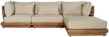 Mirella - 4 Piece Water Resistant Fabric Outdoor Patio Modular Sectional - Simple Home Plus