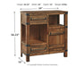 Roybeck - Light Brown / Bronze - Accent Cabinet - Simple Home Plus