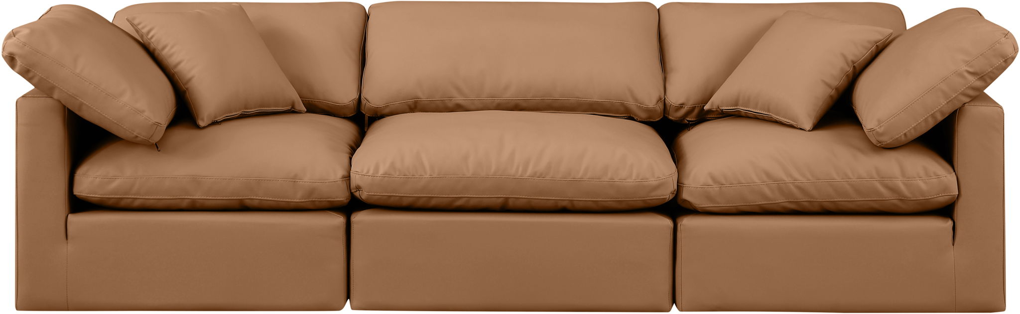 Indulge - Faux Leather 3 Seat Modular Sofa - Simple Home Plus