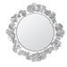 Eden - Eden Gingko Leaf Round Wall Mirror 30.5" - Silver - Simple Home Plus