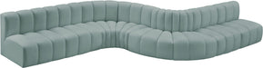 Arc - Faux Leather 8 Piece Curved Modular Sofa - Simple Home Plus