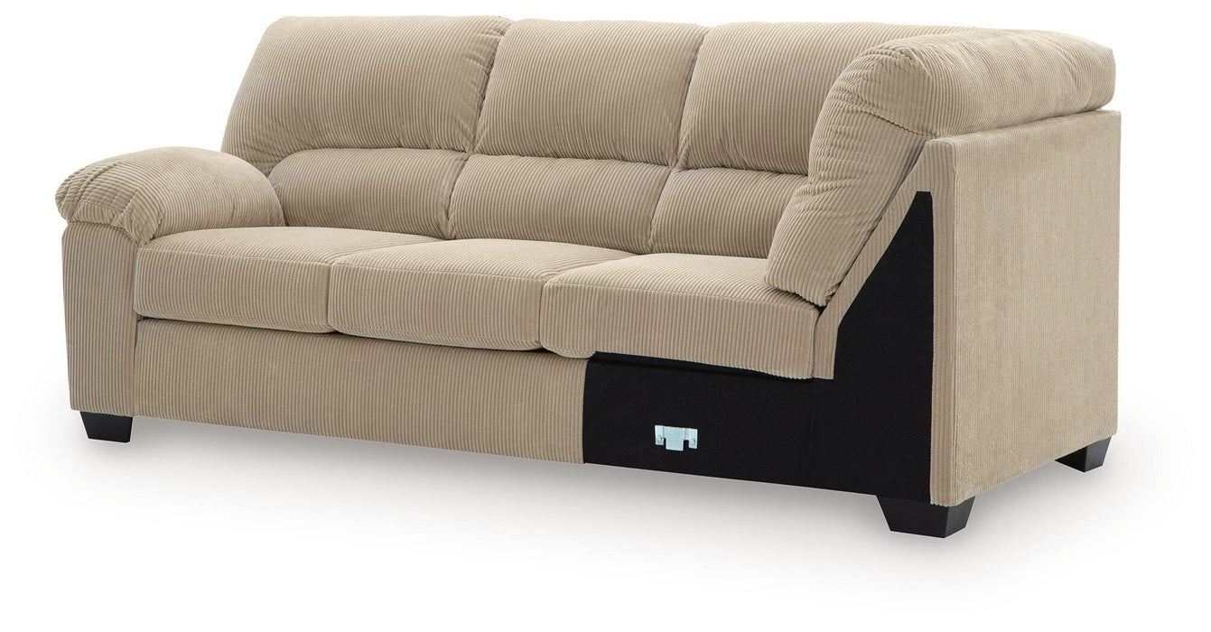 SimpleJoy - LAF Sofa With Corner Wedge - Sand - Simple Home Plus